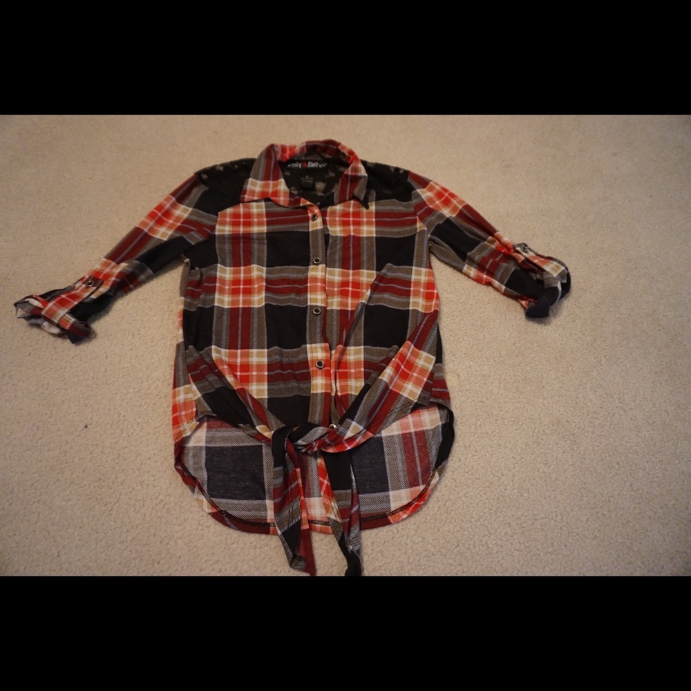 Tie up flannel